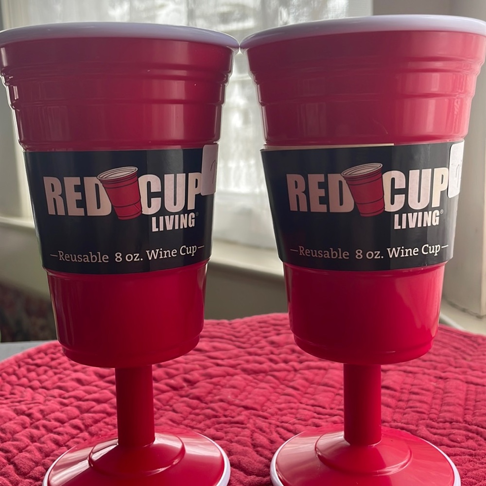 Red cup reusable wine cup 🍷